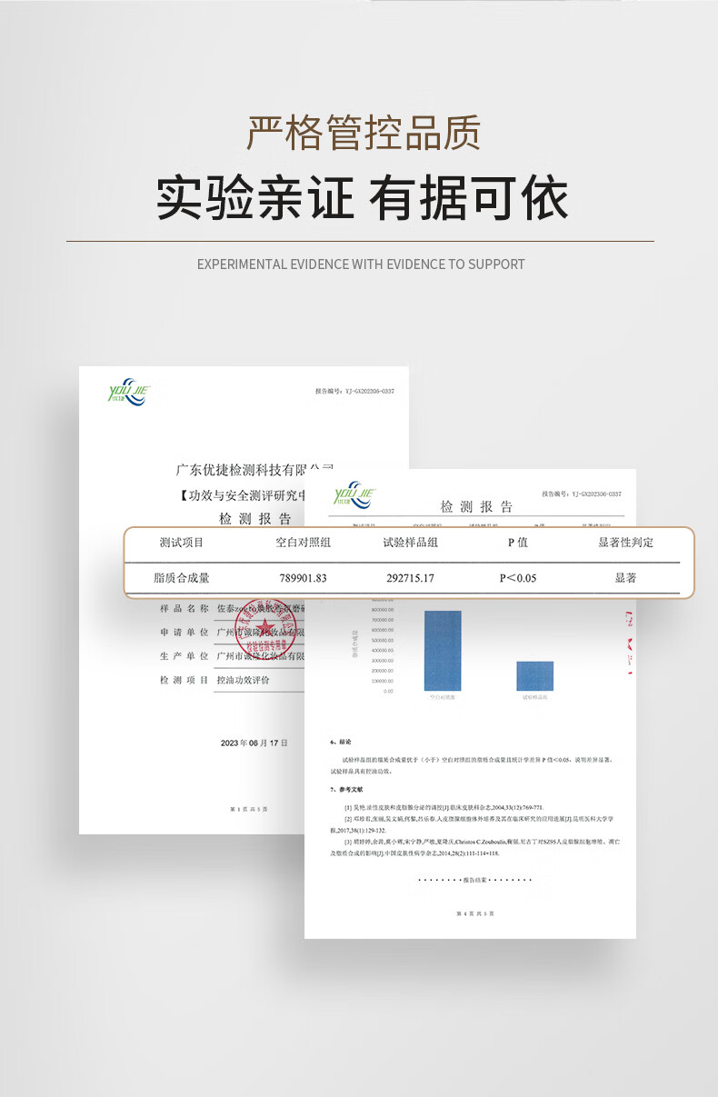 嚴(yán)格管控品質(zhì)，實(shí)驗(yàn)親證，有據(jù)可依
